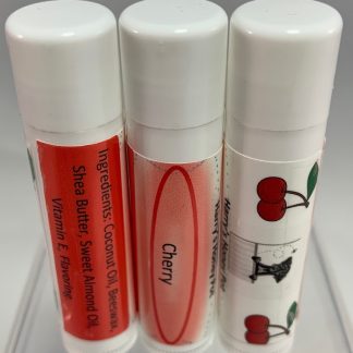 cherry lip balm homemade with beeswax