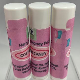 cotton candy homemade lip balm with beeswax