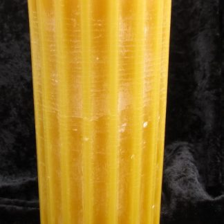 beeswax pillar candle