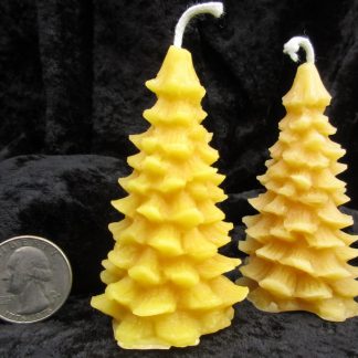 Christmas holiday tree beeswax candle