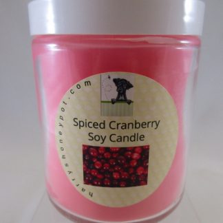 homemade scented soy candle spiced cranberry