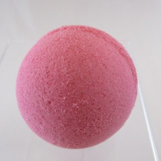 homemade all natural cherry bath bomb