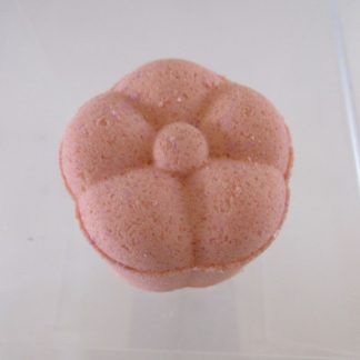 homemade all natural citrus bath bomb flower shaped