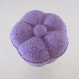 homemade all natural lavender bath bomb flower shaped