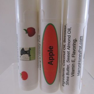 Apple flavored homemade lip balm