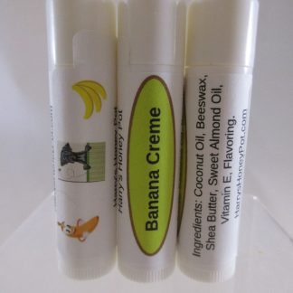 Homemade banana lip balm