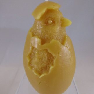 Easter Chick Hatching From Easter Egg Beeswax Candle