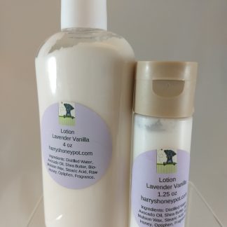 lavender vanilla lotion made with honey